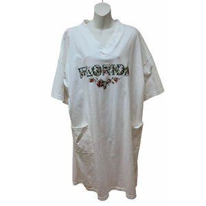 Vintage 90s Beach Souvenir Swim Cover Up Dress
